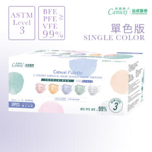 Canuxi Palette 單色版 外科耳掛式口罩 ASTM Level 3